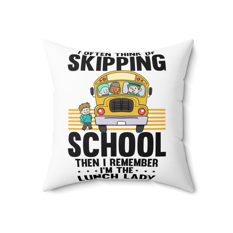 Humorous School Principal Counseling Appreciation Development Spun Polyester Square Pillow