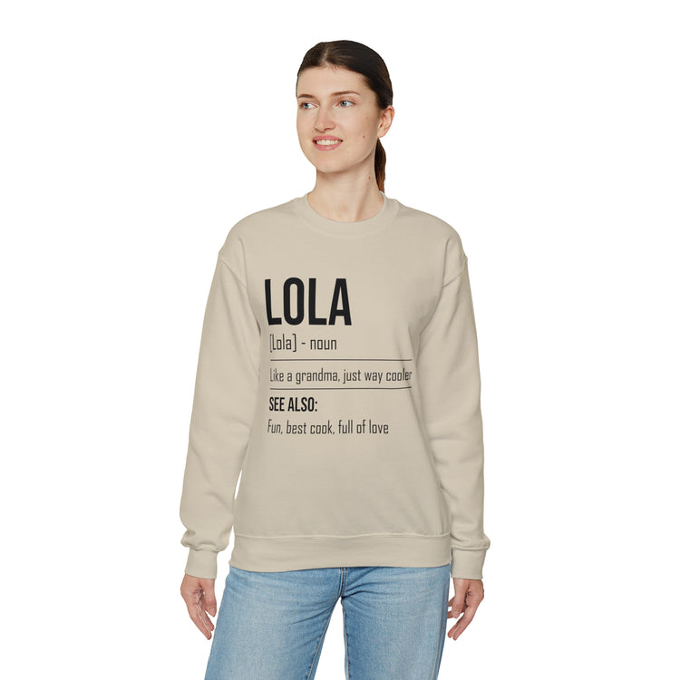 Hilarious Lola's Grandmother Nan Nanny Filipinos Moms Nanna Unisex Crewneck Sweatshirt