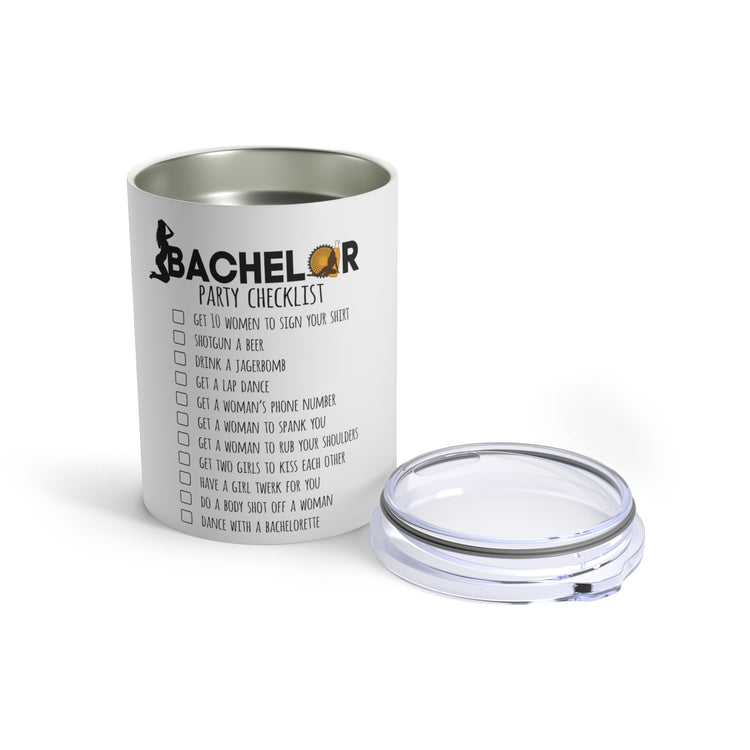 Novelty Bachelors Funny Bridal Marriage Checklist Bride Tumbler 10oz