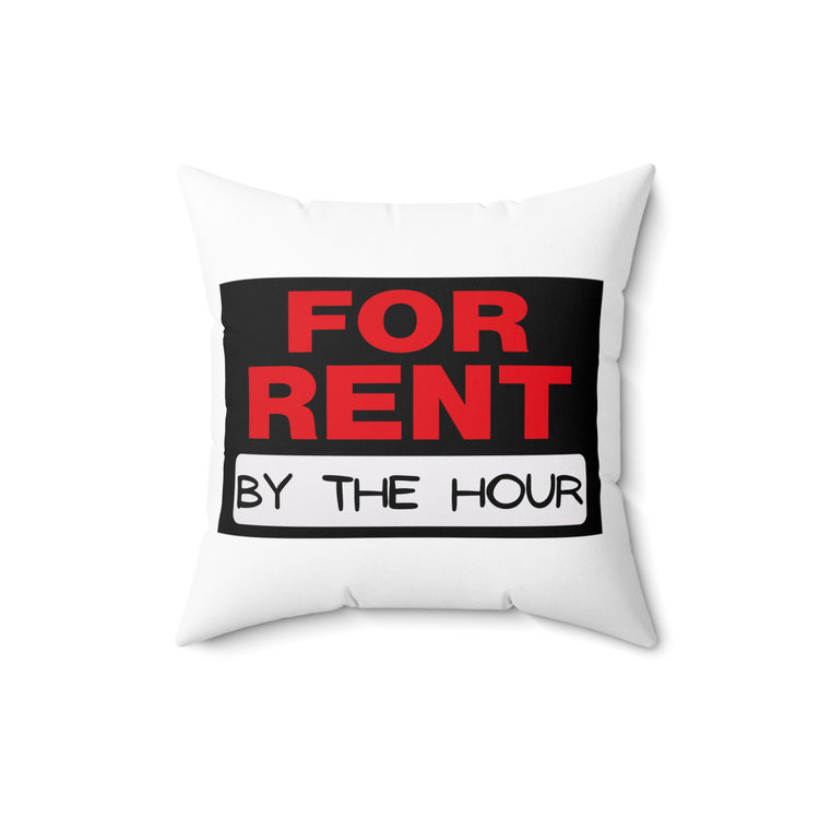 Inspirational Industrious Hustling Uplifting Positive Saying Spun Polyester Square Pillow