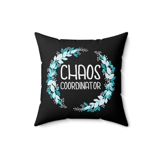 Chaos Coordinator Tank Top Teacher Life | Teacher Spun Polyester Square Pillow