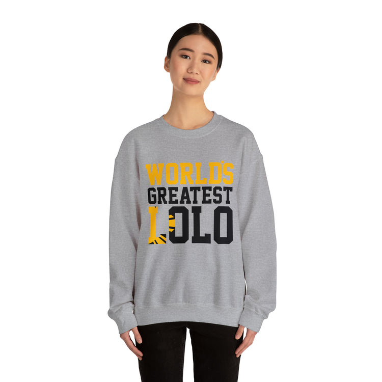 Novelty Filipino Lolo Grandfathers Pinoy Grandpa Graphic Unisex Crewneck Sweatshirt