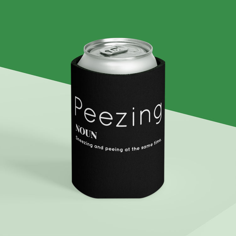 Funny Peezing Definition Baby Bump Can Cooler