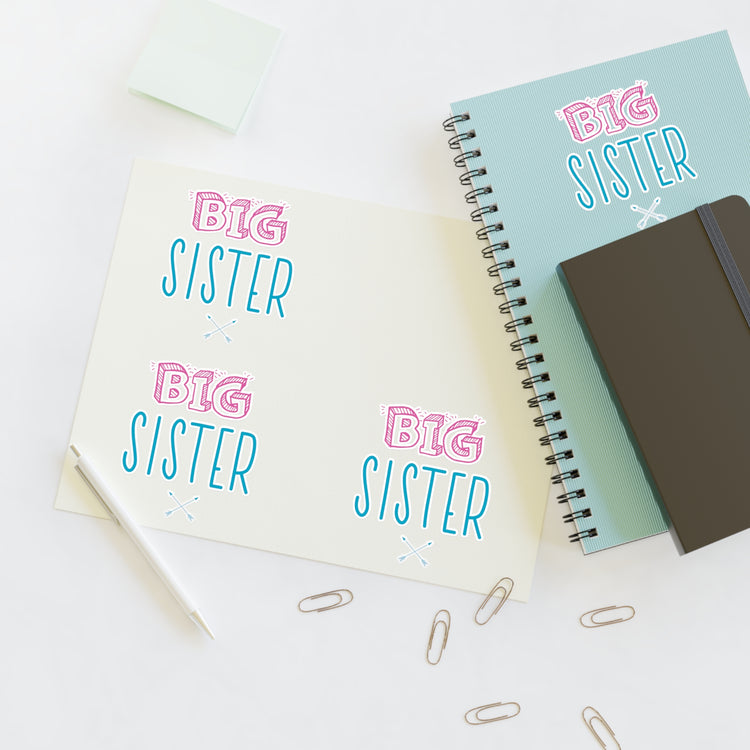 Big Sister Announcement Little Sticker Sheets