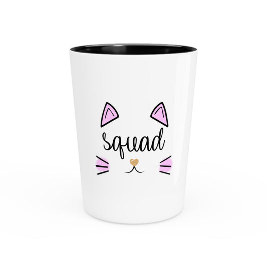 Squad Cat Bachelorette Team Bride Shirt Bridal Party Shower Gift Bridesmaid Shirts Shot Glass