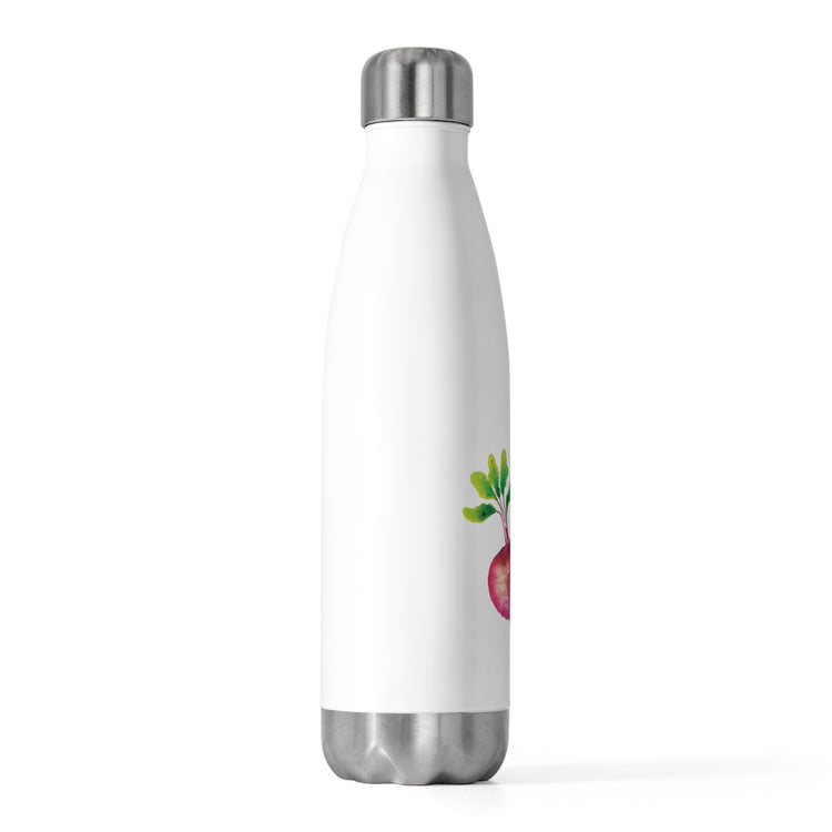 Beet Vegetable Tee Shirt Vegetarian Clothing Vegan Plant  20oz Insulated Bottle