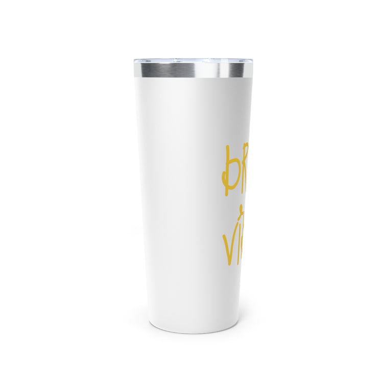 Bride Vibes Bachelorette Party Bridal Shower Gift Copper Vacuum Insulated Tumbler, 22oz