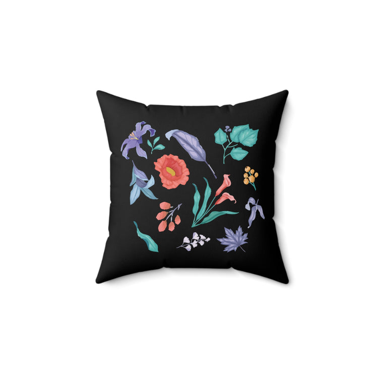 Humorous Gardening Devotees Sarcastic Vintage Novelty Floristry Spun Polyester Square Pillow