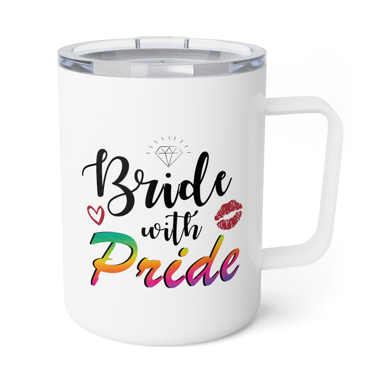 Humorous LGBTQ Bridal Appreciation Statements Graphic Bridesmaid Illustration Quote Insulated Coffee Mug, 10oz