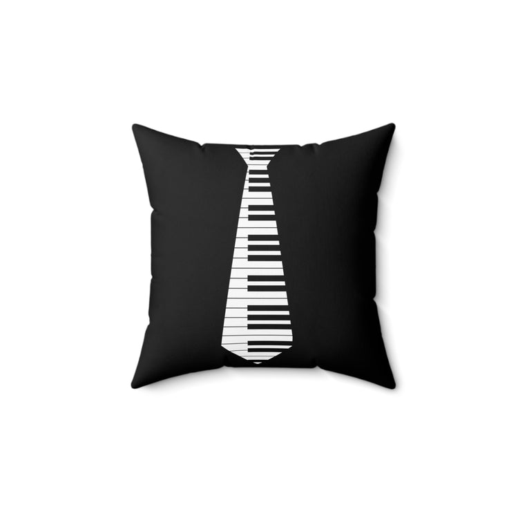 Humorous Pianists Violinist Ties Songwriters Instrumentalists Spun Polyester Square Pillow