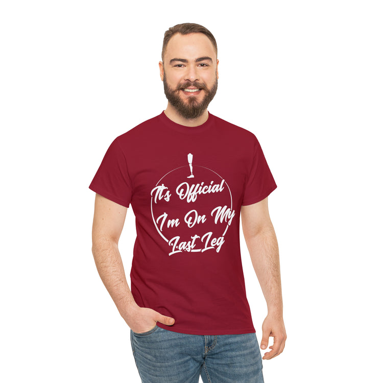 Shirt Funny I'm Left With My Leg Amputee Injured Person Disability T-Shirt Unisex Heavy Cotton Tee