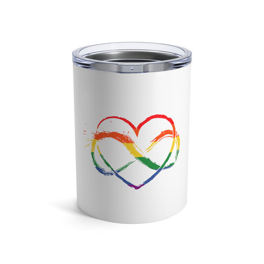 Hilarious Multicolor Hearts Prideful Supporting Vintage LGBTQ Tumbler 10oz
