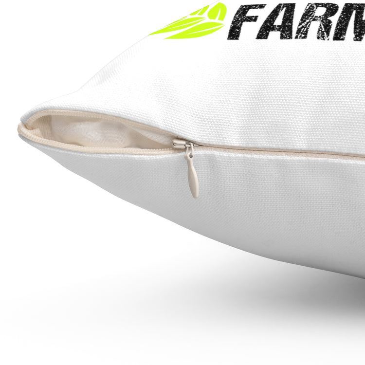 Novelty Support Your Locals Farmers Farming Tillage Agronomist Spun Polyester Square Pillow