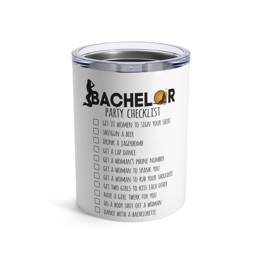 Novelty Bachelors Funny Bridal Marriage Checklist Bride Tumbler 10oz