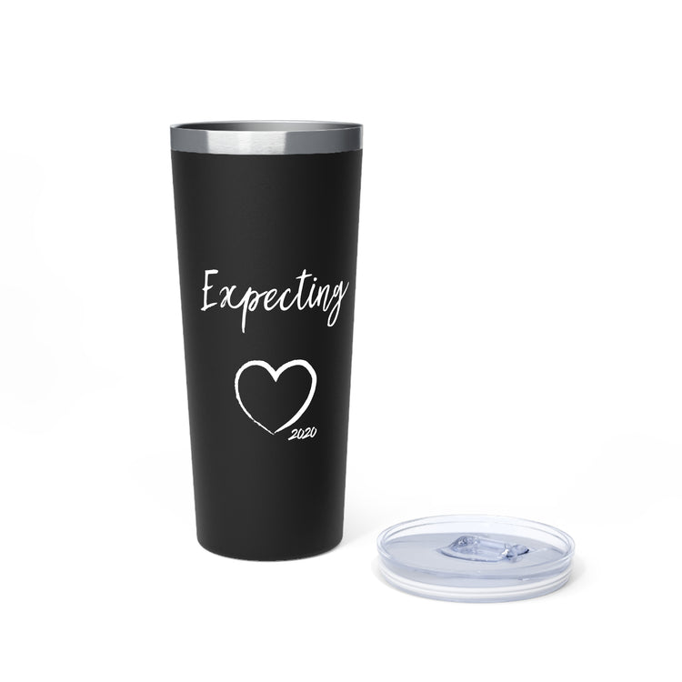 Expecting A Baby On 2020 Baby Bump Shirt Copper Vacuum Insulated Tumbler, 22oz