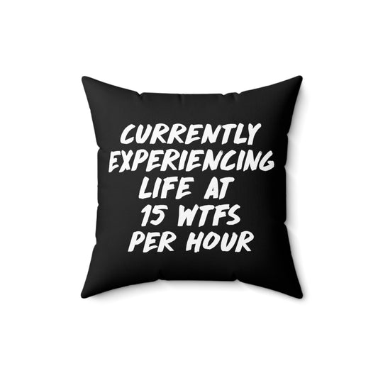 Humorous Sarcastic Introverts Challenges Introverted Struggles Spun Polyester Square Pillow