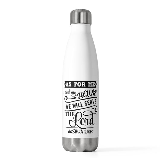 Vintage Lord's Servant Motivational Verses Tee Shirt Gift Cute Gratefulness Serving Quote Men Women T Shirt 20oz Insulated Bottle