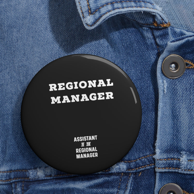 The Regional Manager Future Mom Baby Bump Custom Pin Buttons