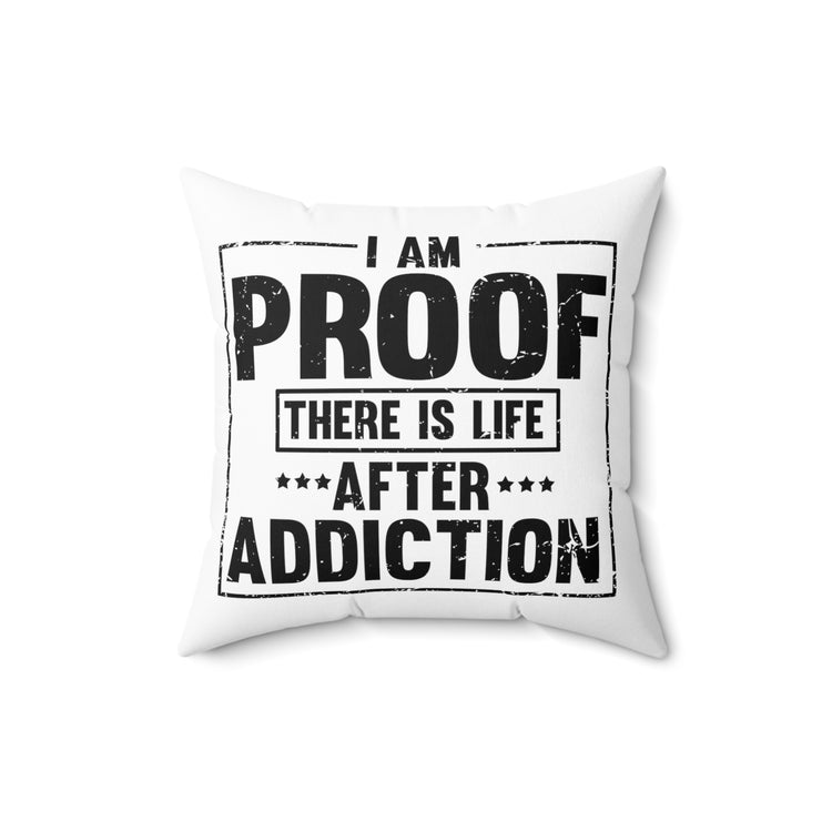 Novelty Uplifting Message Inspirational Inspiring Spun Polyester Square Pillow