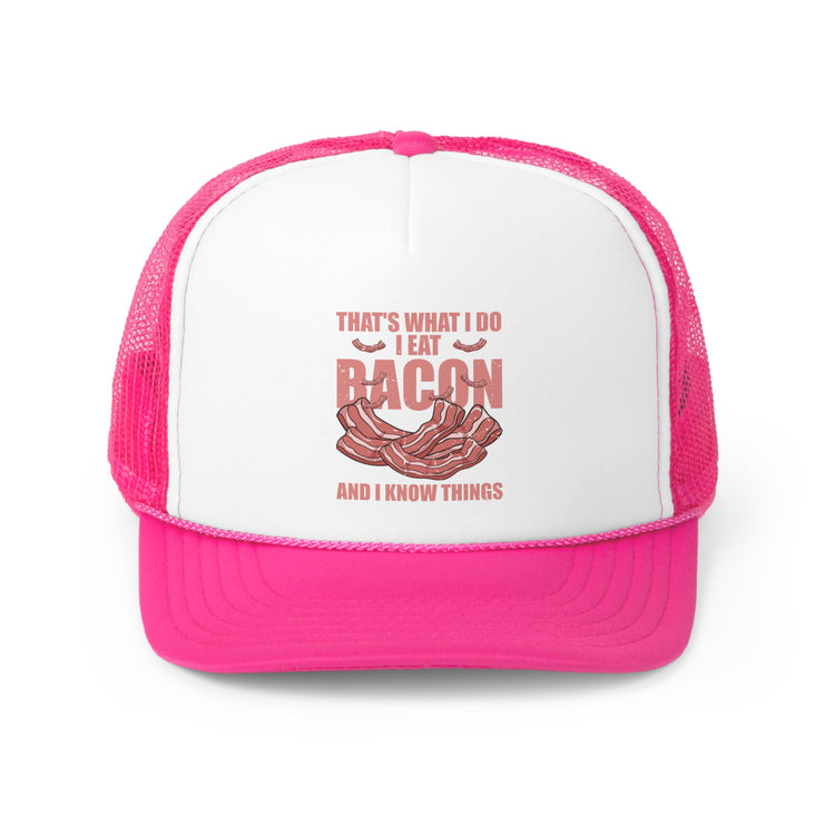 Hilarious Bacon Meats Pork Gammon Smoked Pancetta Lover Trucker Caps