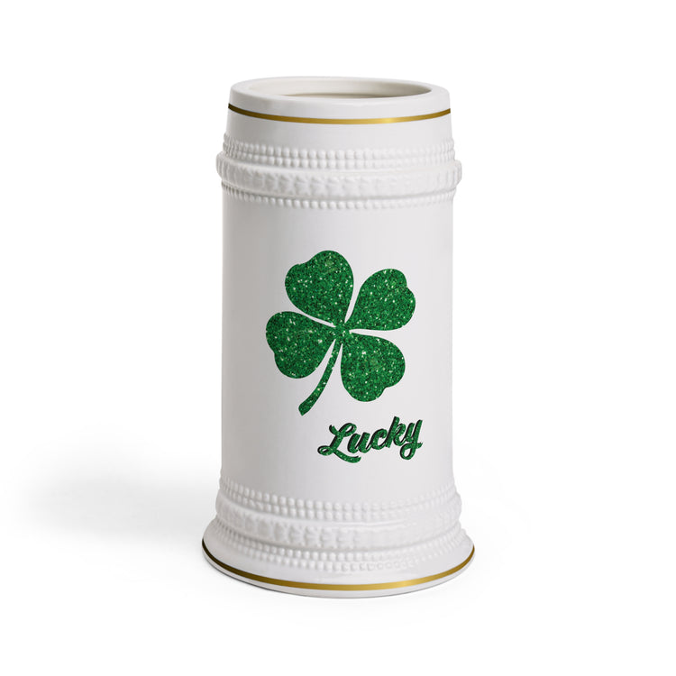 lucky shamrock Beer Stein Mug