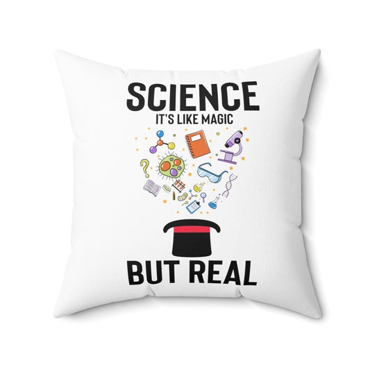 Humorous Chemical Molecule Compounds Elements Lover Spun Polyester Square Pillow