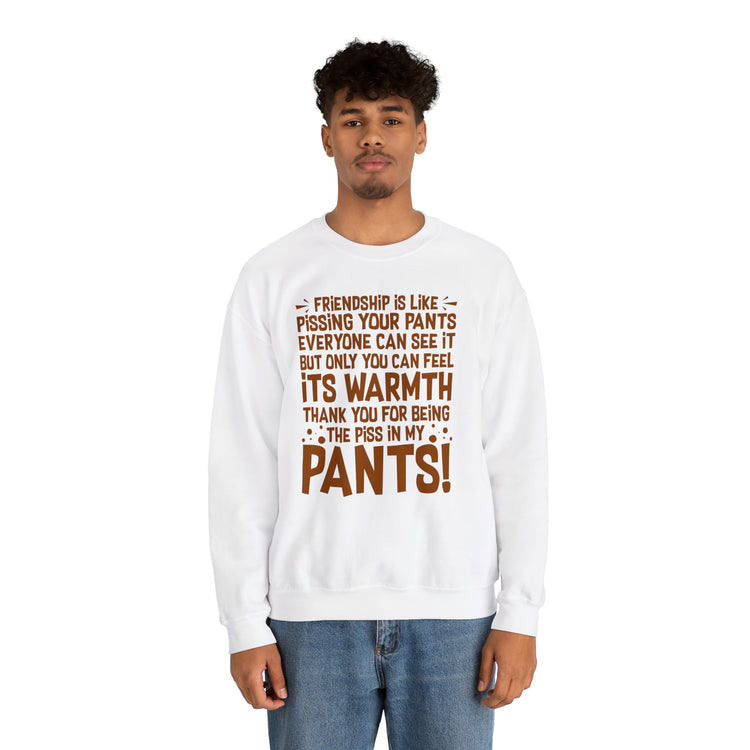 Hilarious Introverted Friendships Sarcastic Pissing Friends Unisex Crewneck Sweatshirt