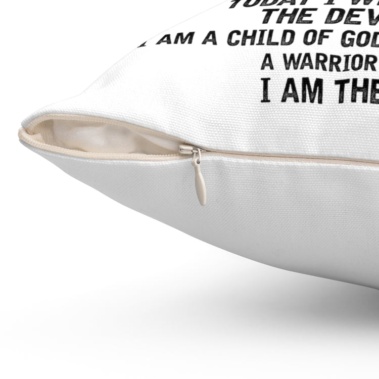 Inspiring Christianity Statements Devotee Vintage Pastor Spun Polyester Square Pillow