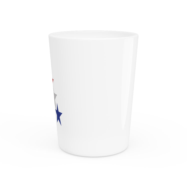 Three Stars Fourth Of July Shot Glass