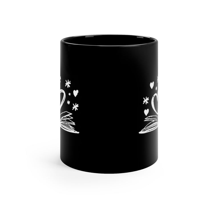 librarian valentine 11oz Black Mug