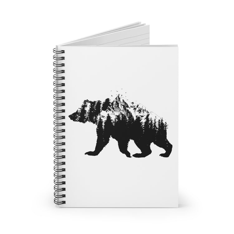 Spiral Notebook Novelty Bear National Park Hilarious SayingsFor Camping Hiking Travel