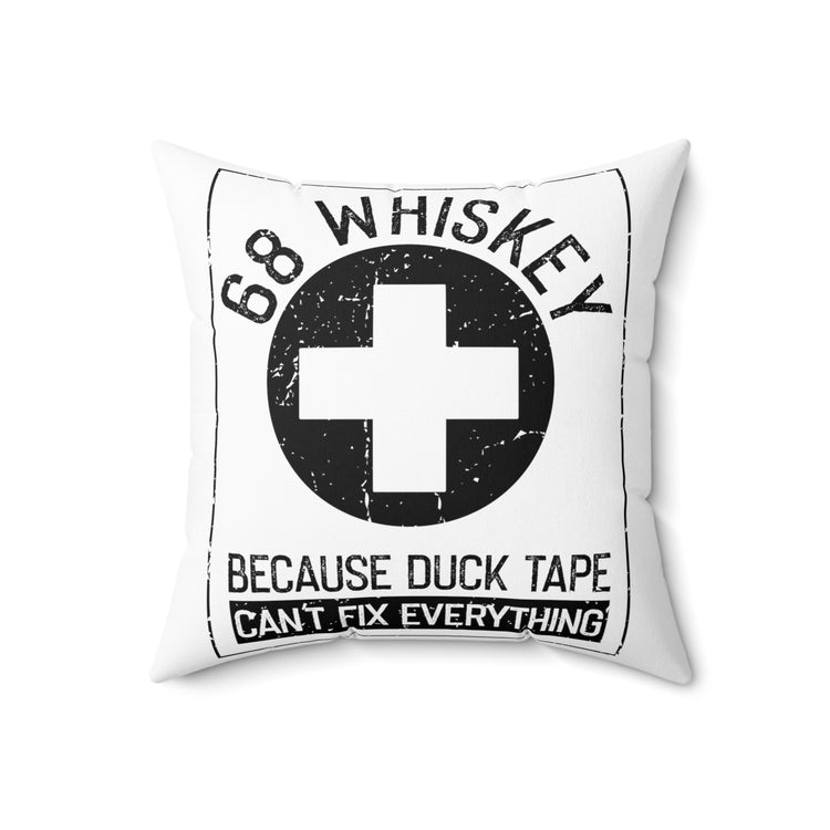 Vintage Paramedics Veterans Distressed Illustration Puns Spun Polyester Square Pillow