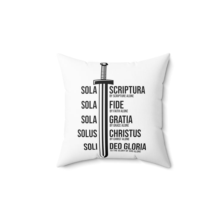 Inspiring Hispanic Renewed Christianity Statements Devotee Spun Polyester Square Pillow