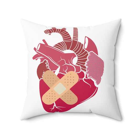 Novelty Cardiologist Cardiology Surgery Treatment Relieve Spun Polyester Square Pillow