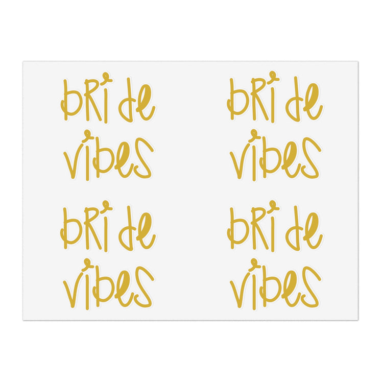 Bride Vibes Bachelorette Party Bridal Shower Gift Sticker Sheets