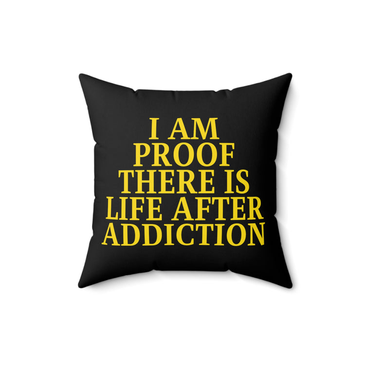 Novelty Uplifting Message Inspirational Motivate Evocative Heartfelt Spun Polyester Square Pillow