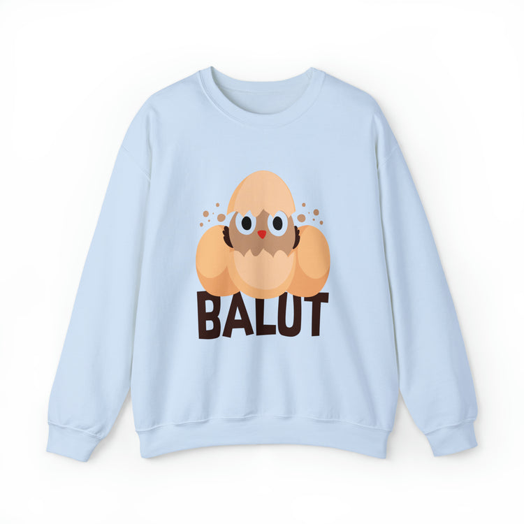 Funny Prideful Filipino Balut Illustration Philippines Balut Unisex Crewneck Sweatshirt