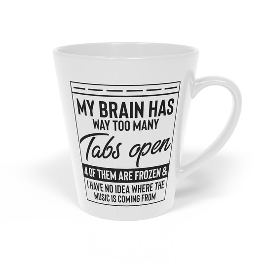 Hilarious Recovering Heartbeats Relieved Mockery Statements Graphic Latte Mug, 12oz