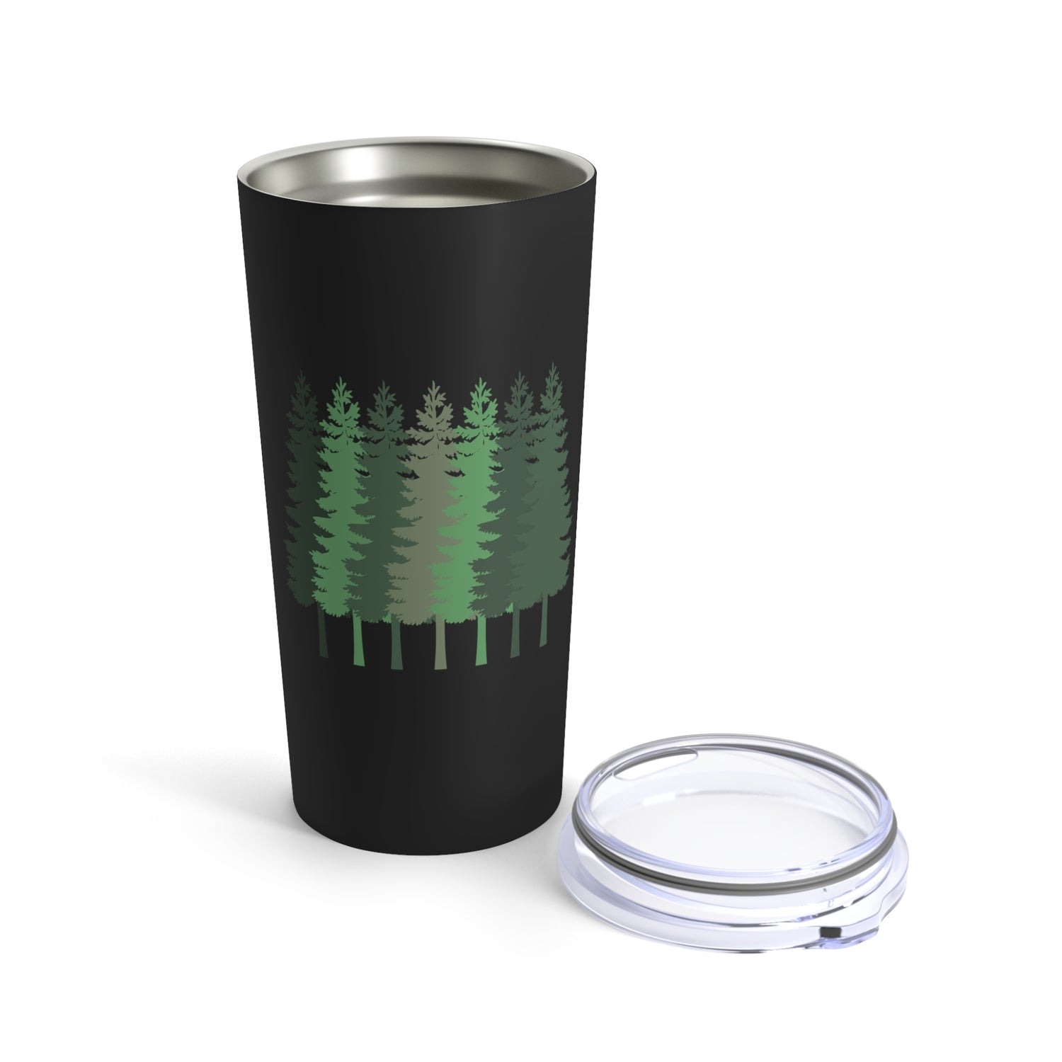 Hiking Tumbler With Trees And Mountain, Camping Tumbler