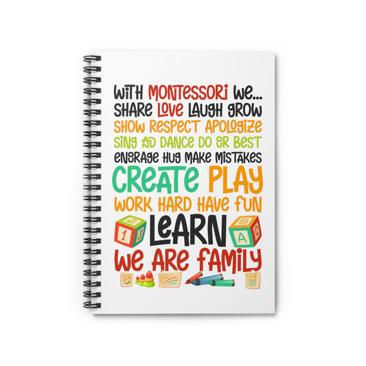 Motivational Daycare Teachers Kindergarten Advisers Uplifting Pun Spiral Notebook - Ruled Line