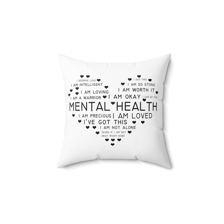 Hilarious Recognizing Psychiatric Brain Thinking Sick Psychiatry Spun Polyester Square Pillow