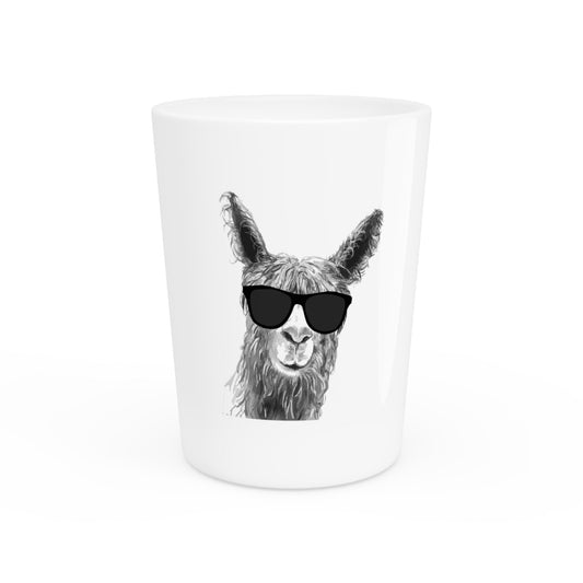 Cool Alpaca Llama TShirt | Mama Llama T-Shirt | Alpaca TShirt Llama Gifts | Spirit Animal Graphic Tee Shot Glass