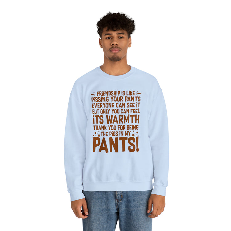 Hilarious Introverted Friendships Sarcastic Pissing Friends Unisex Crewneck Sweatshirt