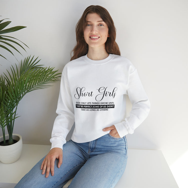 Humorous Short Christians Ladies Shortest Mom Unisex Crewneck Sweatshirt