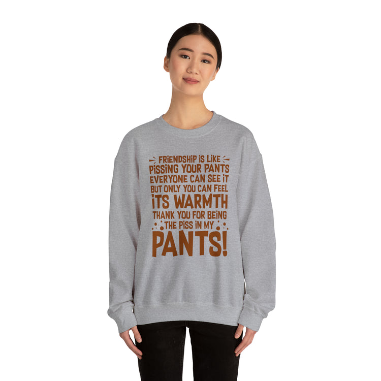 Hilarious Introverted Friendships Sarcastic Pissing Friends Unisex Crewneck Sweatshirt