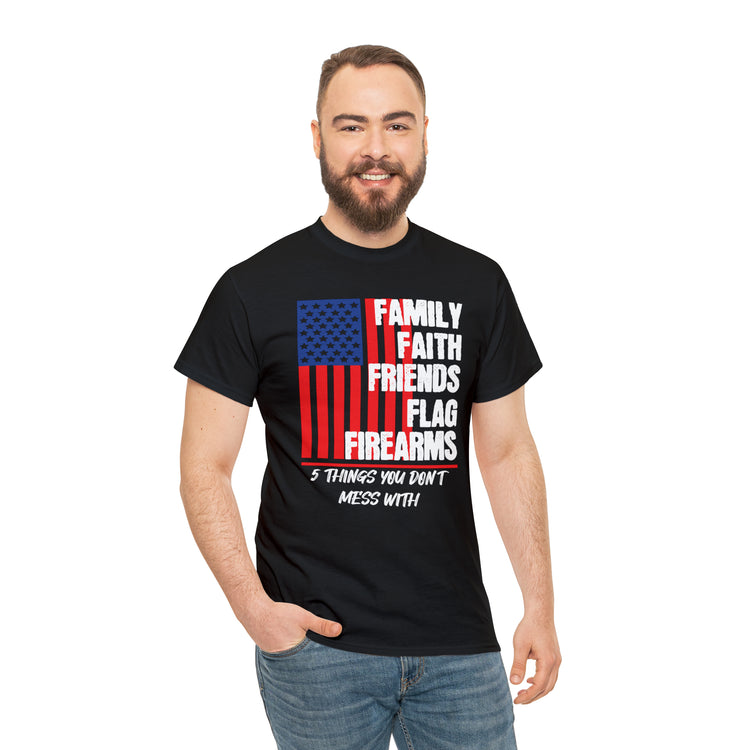 Shirt Vintage Families Faith Friends Servicemen Military Novelty Support Honor Patriotic T-Shirt Unisex Heavy Cotton Tee