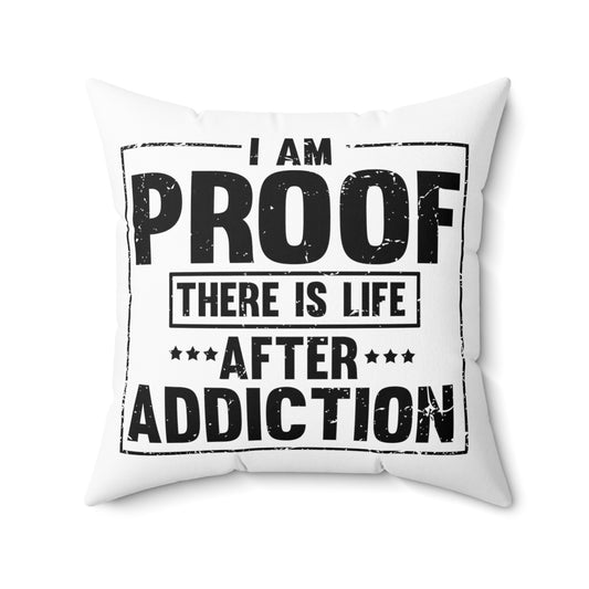 Novelty Uplifting Message Inspirational Inspiring Spun Polyester Square Pillow