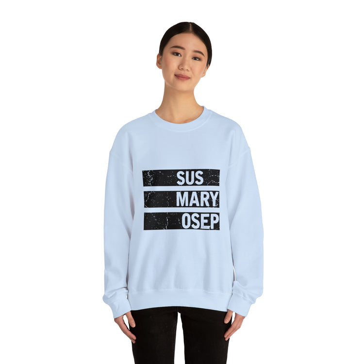 Hilarious SUS MARY OSEP Frustrated Slang Expression Asian Country Crewneck Sweatshirt