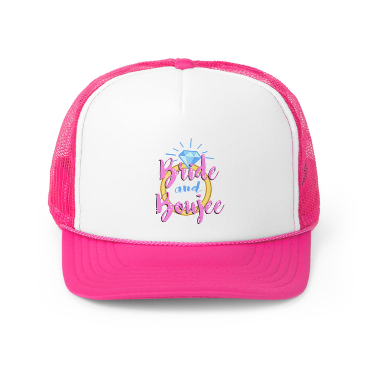 Humorous Drinking Bride Sarcastic Engagement Bridal Funny Trucker Caps