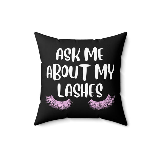 Humorous Beautician Cosmetics Cosmetician Hairdresser Cosmetologist Aesthetician Spun Polyester Square Pillow